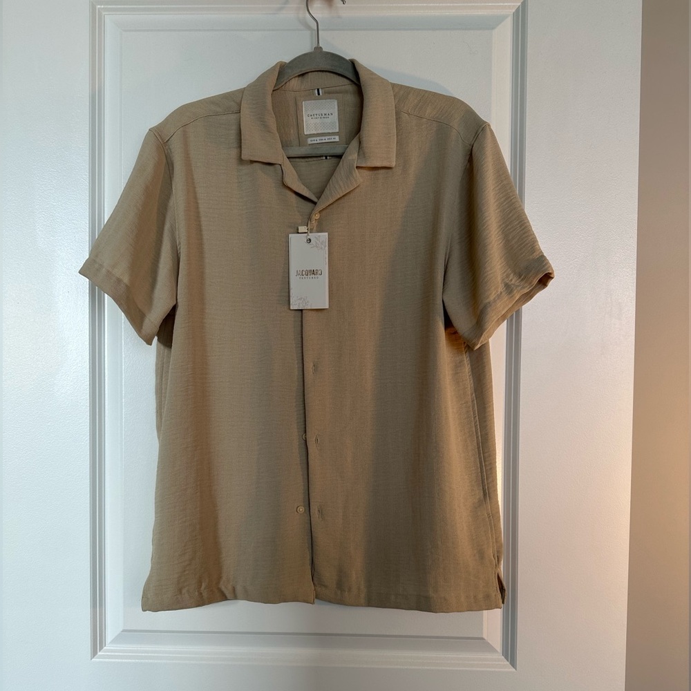 Cactus Man Men's Button Down Tee